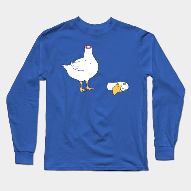 headless duck Long Sleeve T-Shirt by Michele Scott